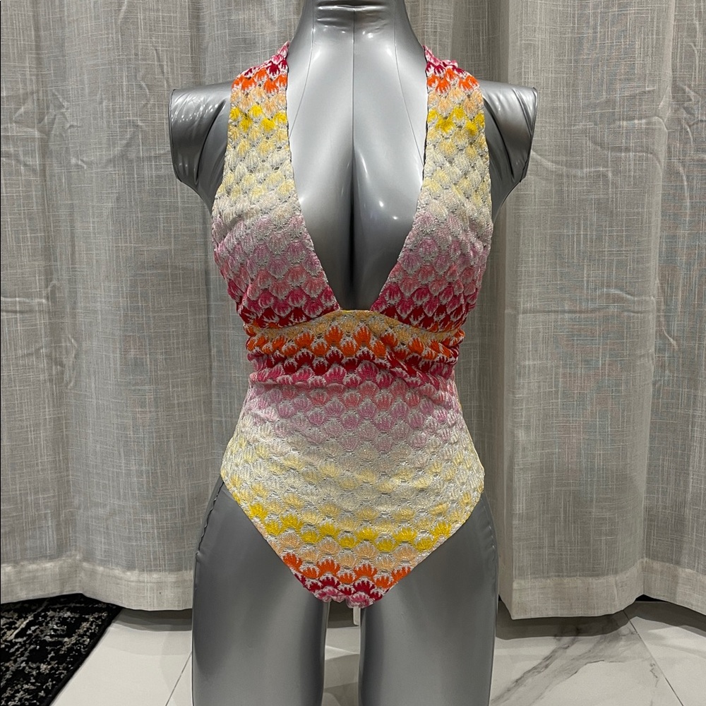 Missoni Multicolor -Piece Swimsuit - Gradient Pink, Orange & Yellow